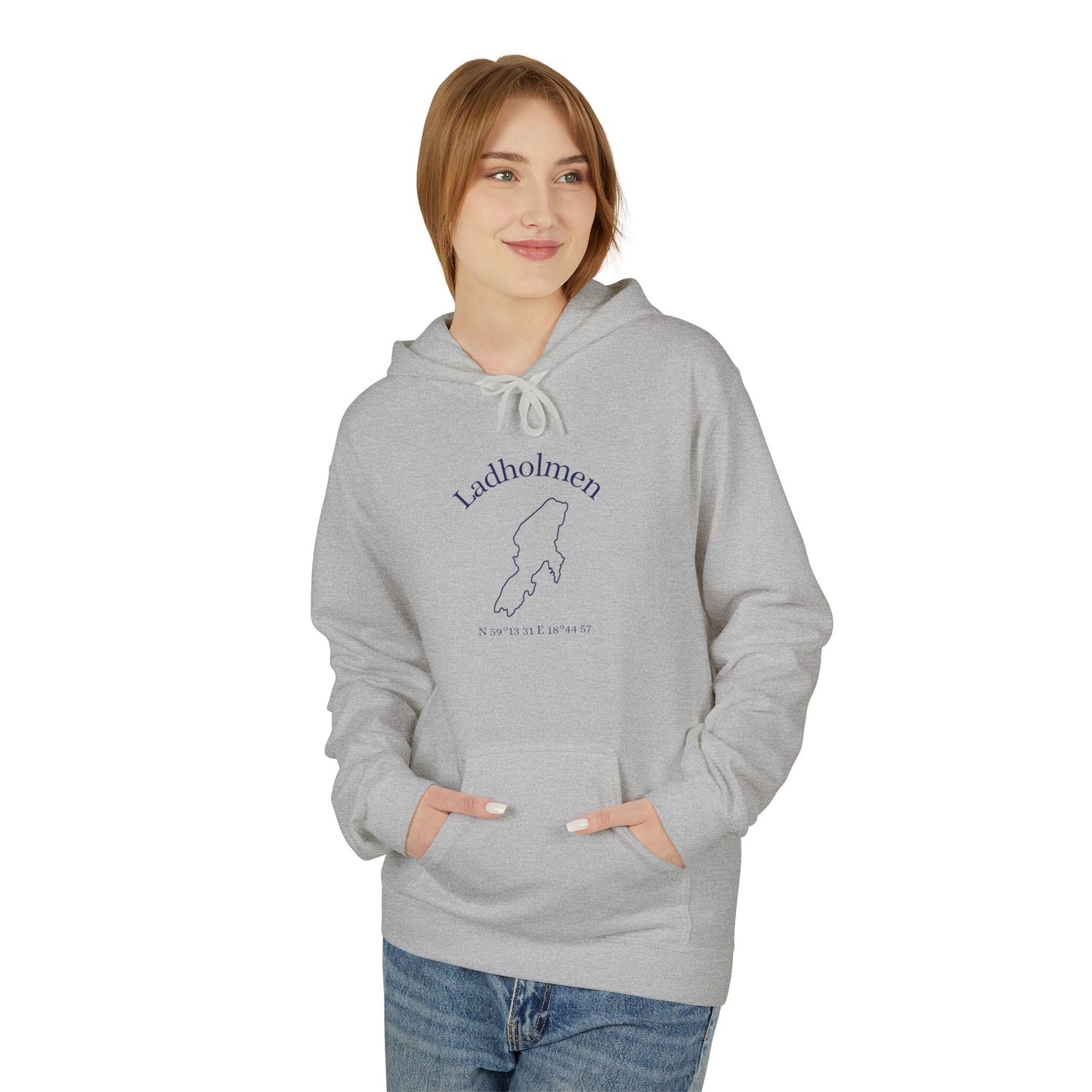 Ladholmen kontur hoodie (unisex)