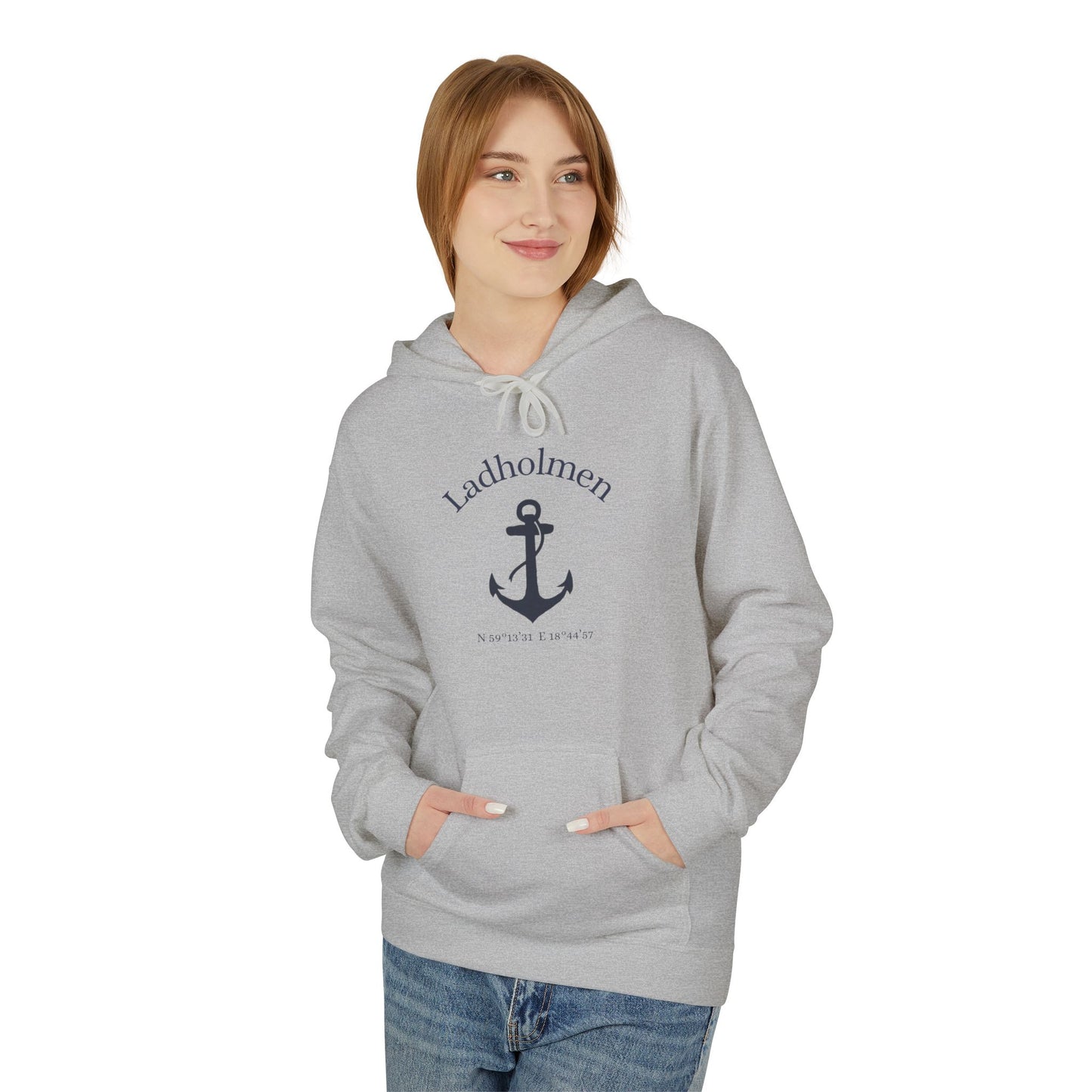 Ladholmen ankar hoodie (unisex)