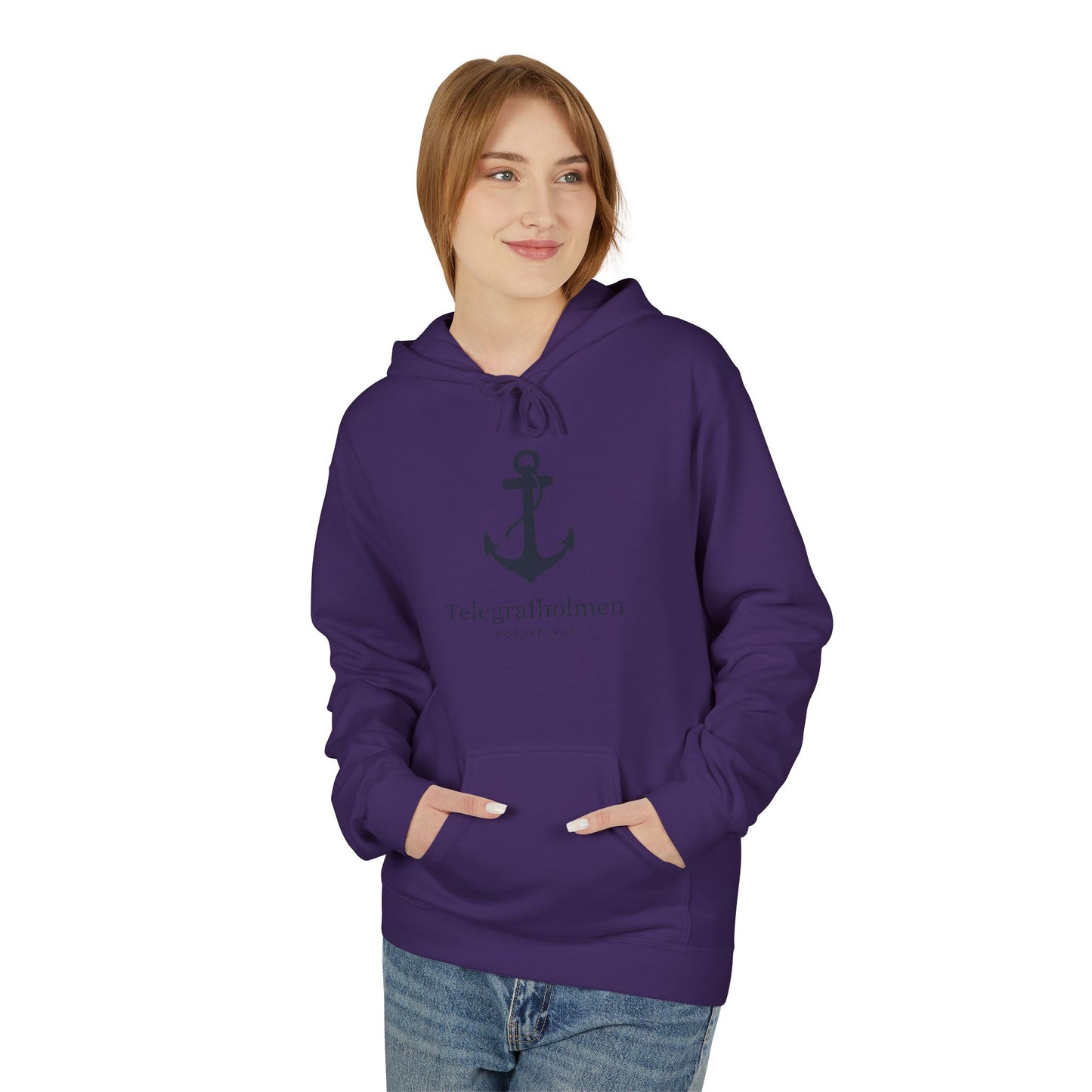 Telegrafholmen ankar hoodie (unisex)