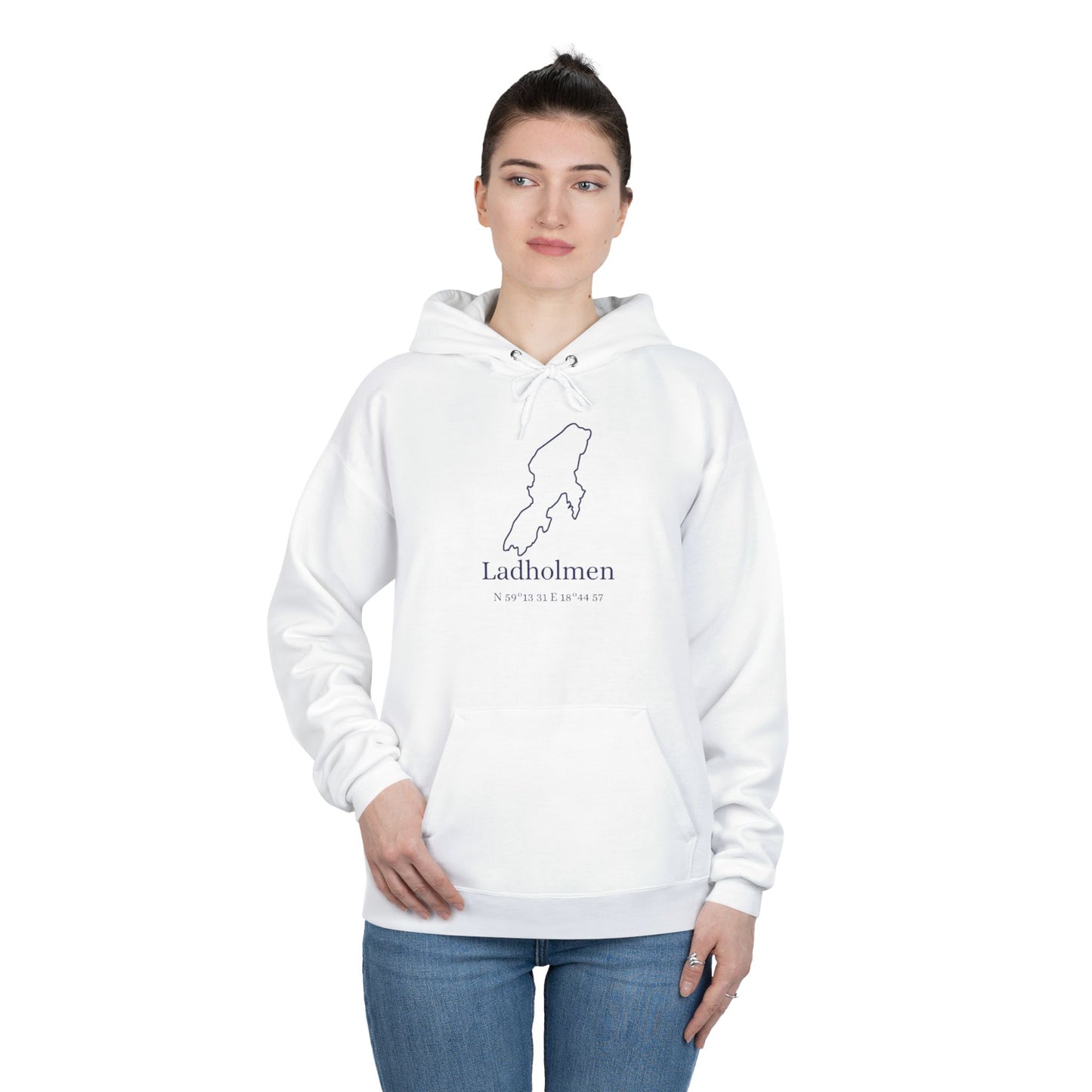 Ladholmen kontur hoodie (unisex)