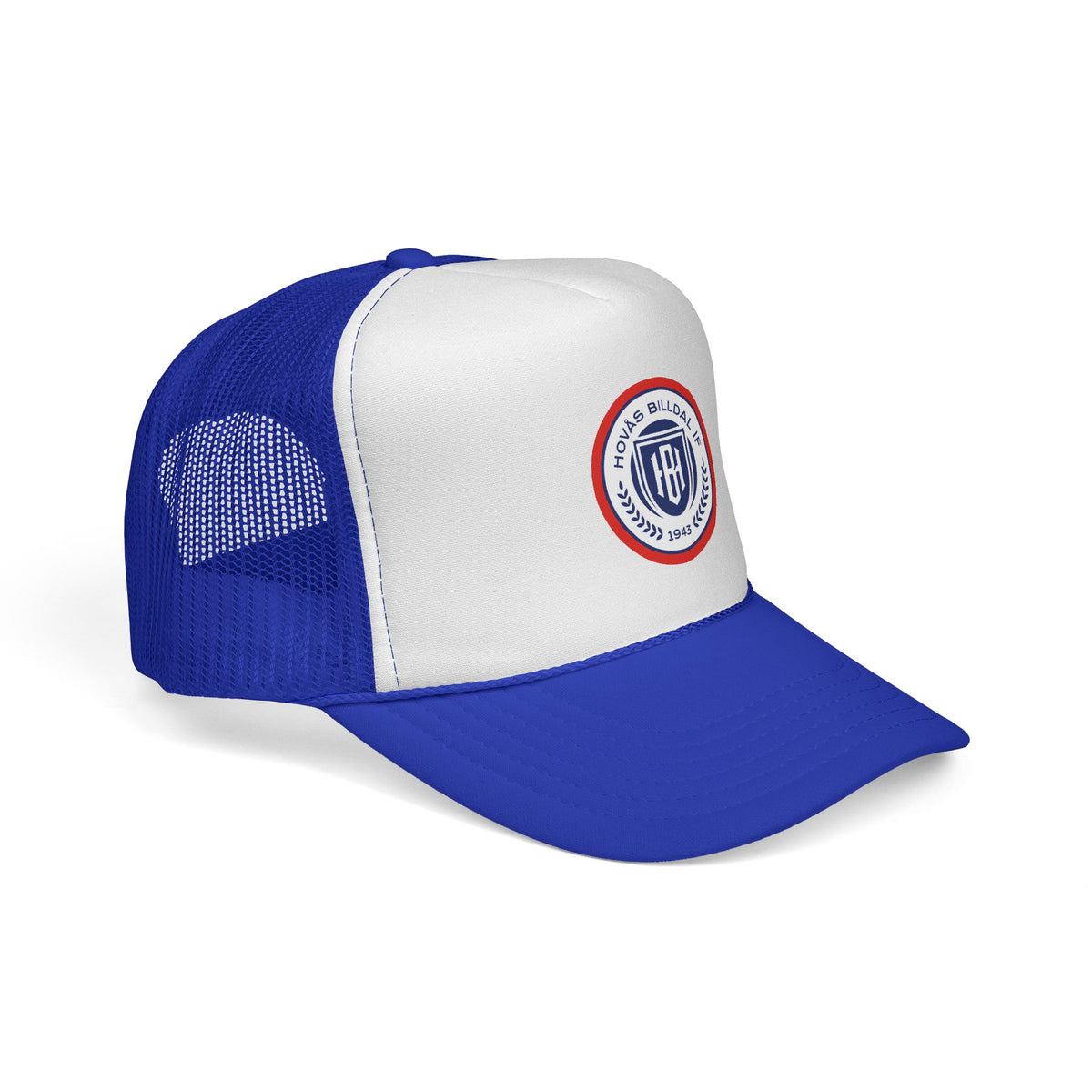 Retro Shield Trucker Cap — Vintage Badge Mesh Baseball Hat