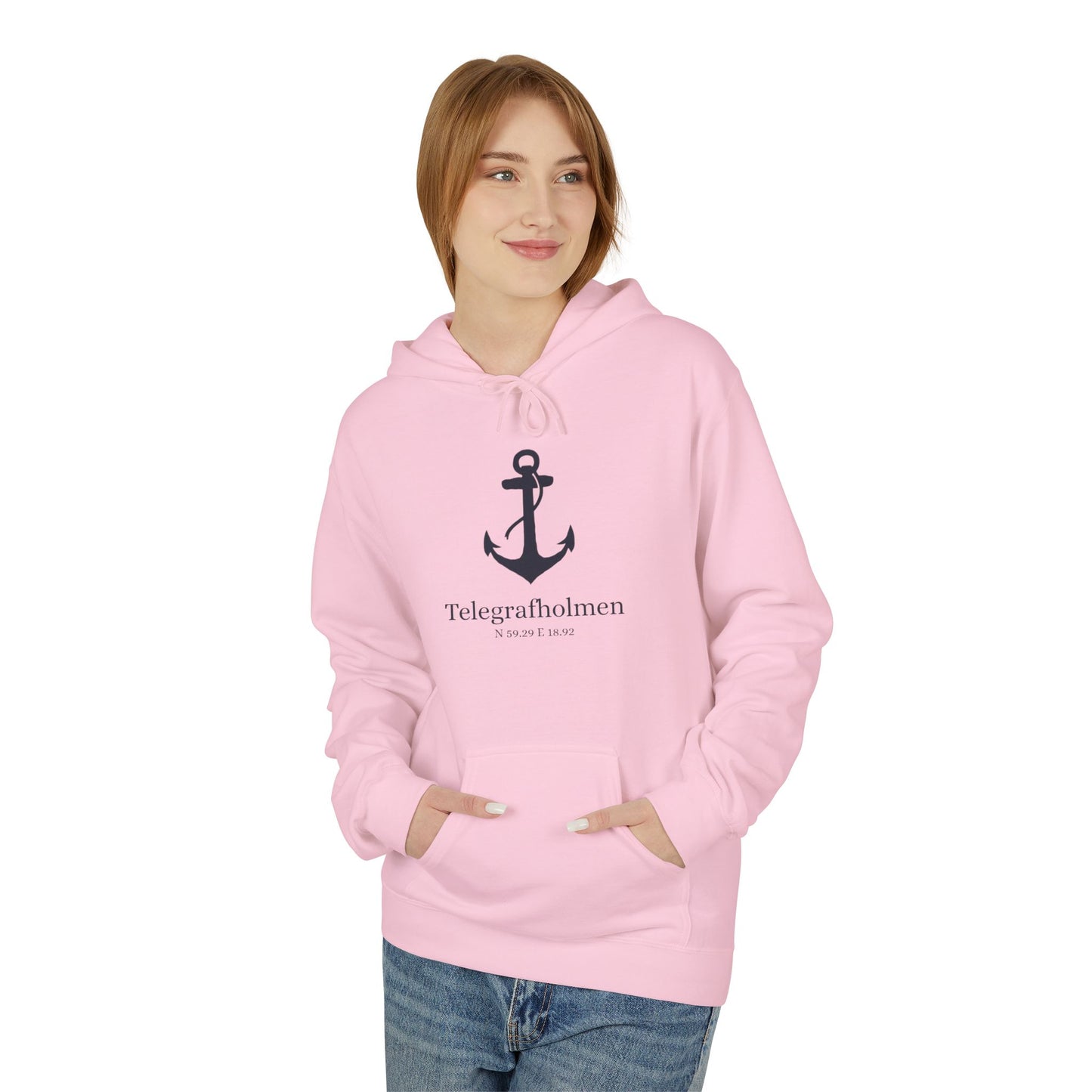 Telegrafholmen ankar hoodie (unisex)