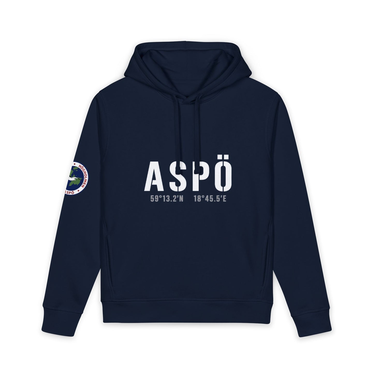 Aspö koordinat hoodie (Premium) (Eco) (unisex)