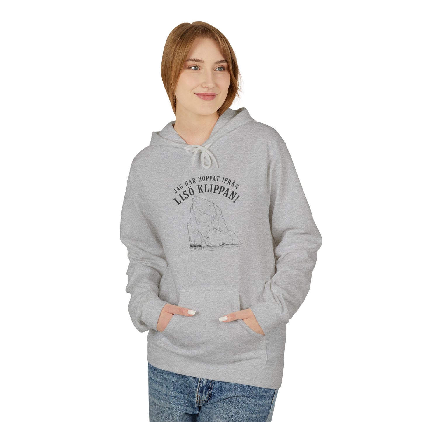 ”Jag har hoppat ifrån Lisö Klippan” hoodie (unisex)