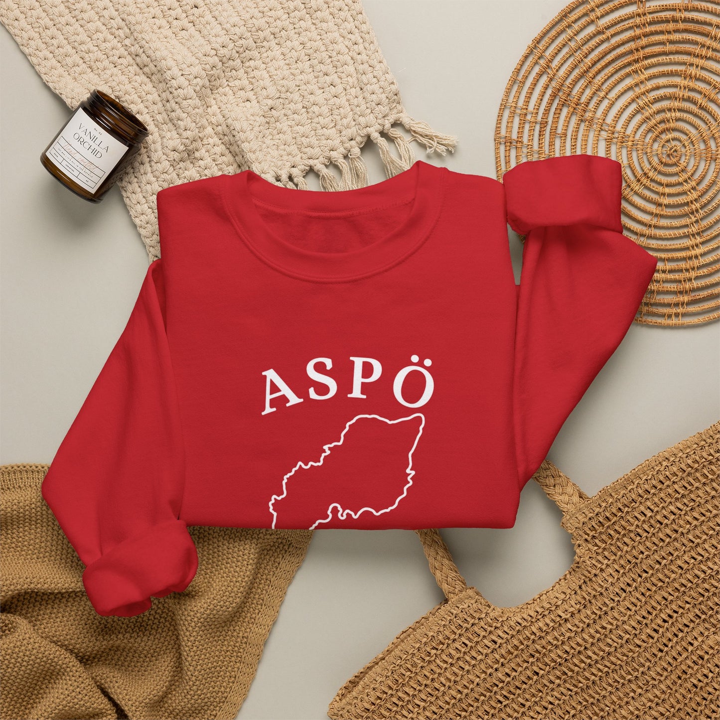 Aspö kontur tjocktröja (unisex)