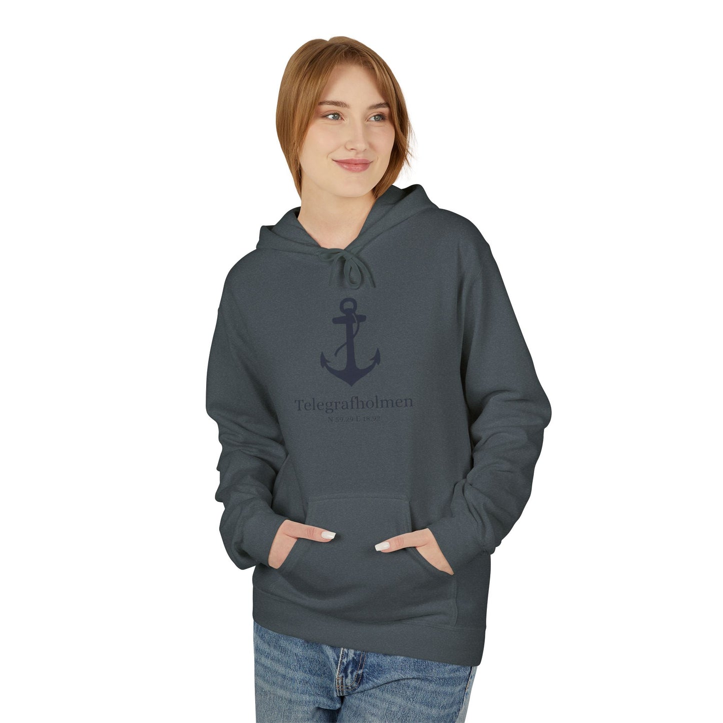 Telegrafholmen ankar hoodie (unisex)
