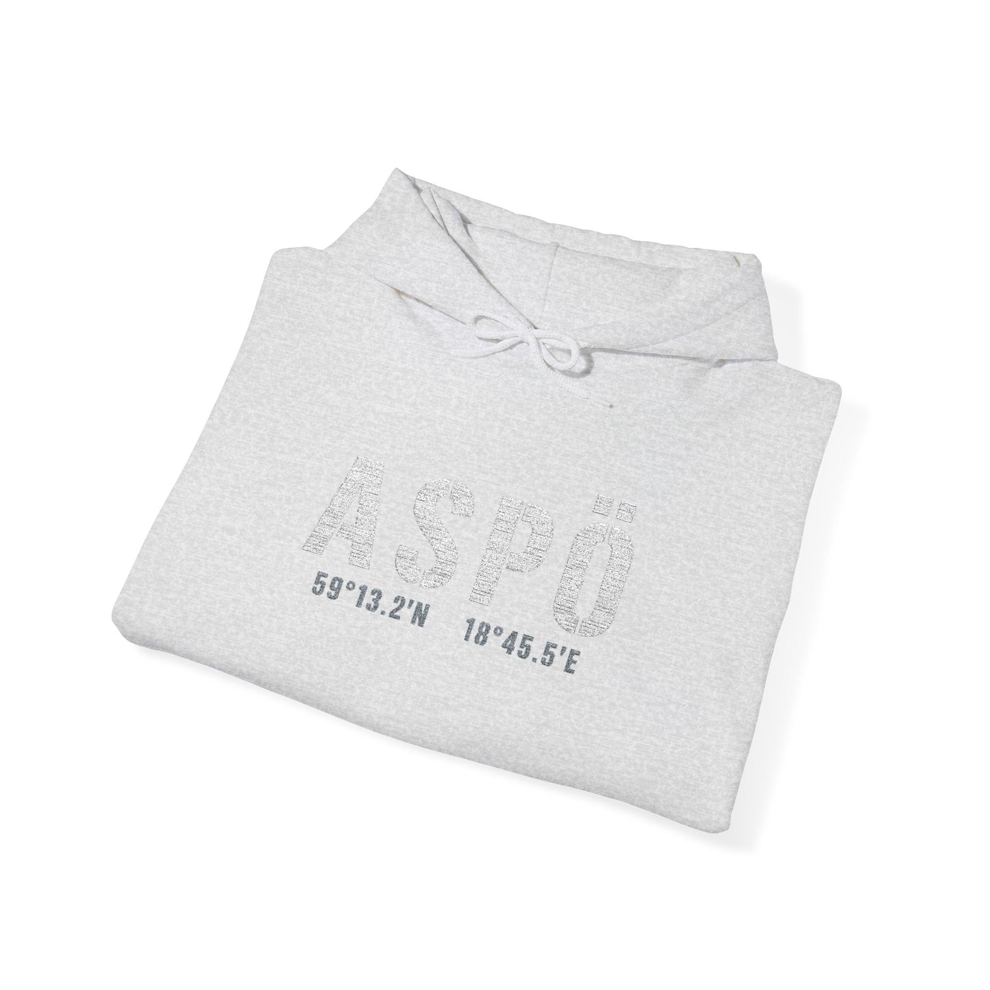 Aspö koordinat hoodie (broderi) (unisex)