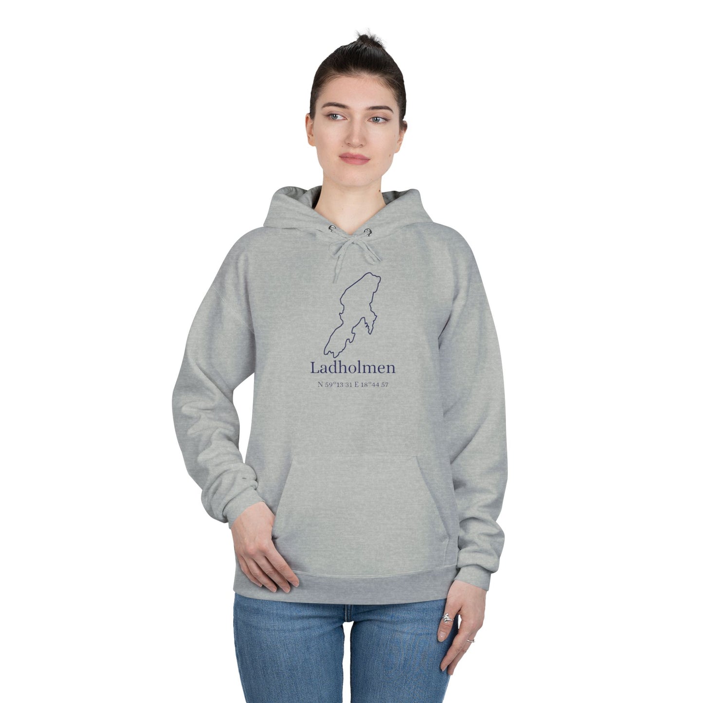 Ladholmen kontur hoodie (unisex)