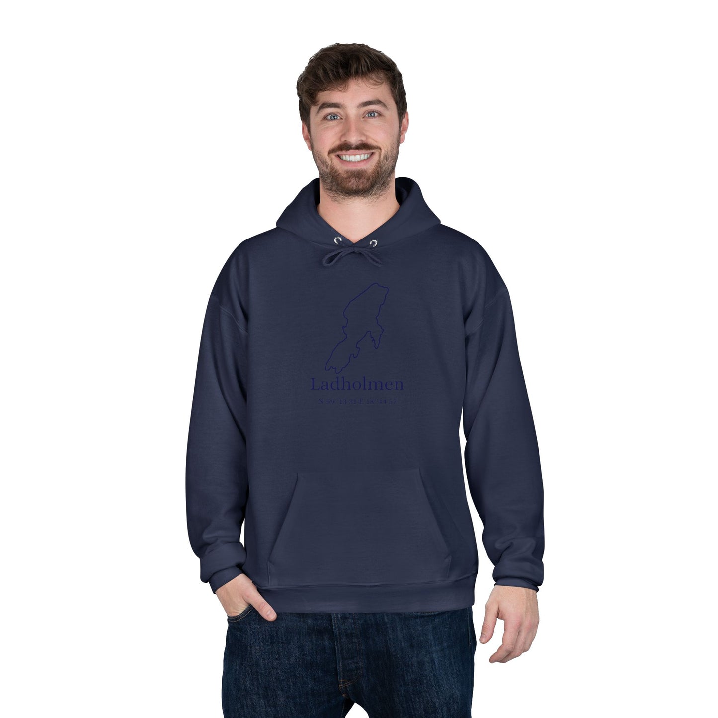 Ladholmen kontur hoodie (unisex)