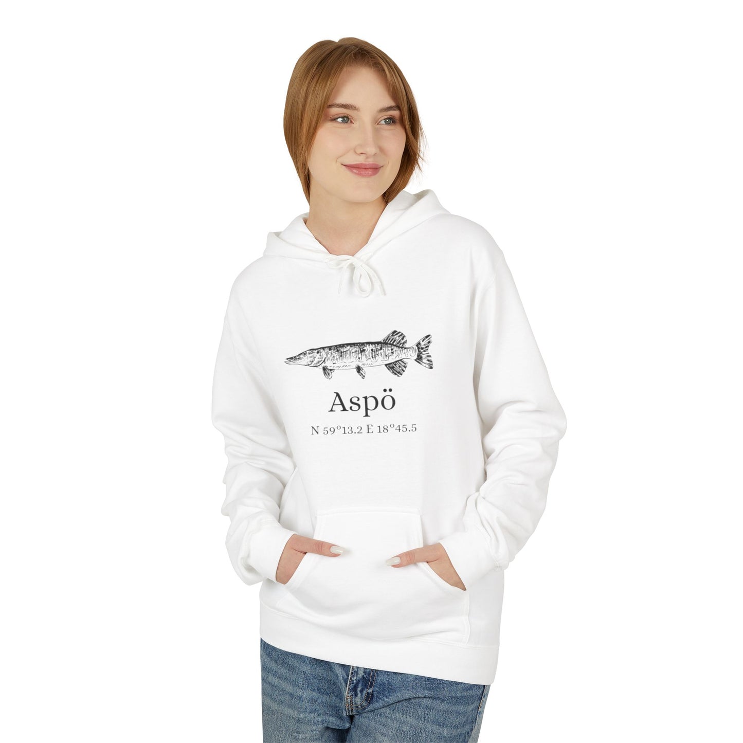 Aspö gädda hoodie (unisex)