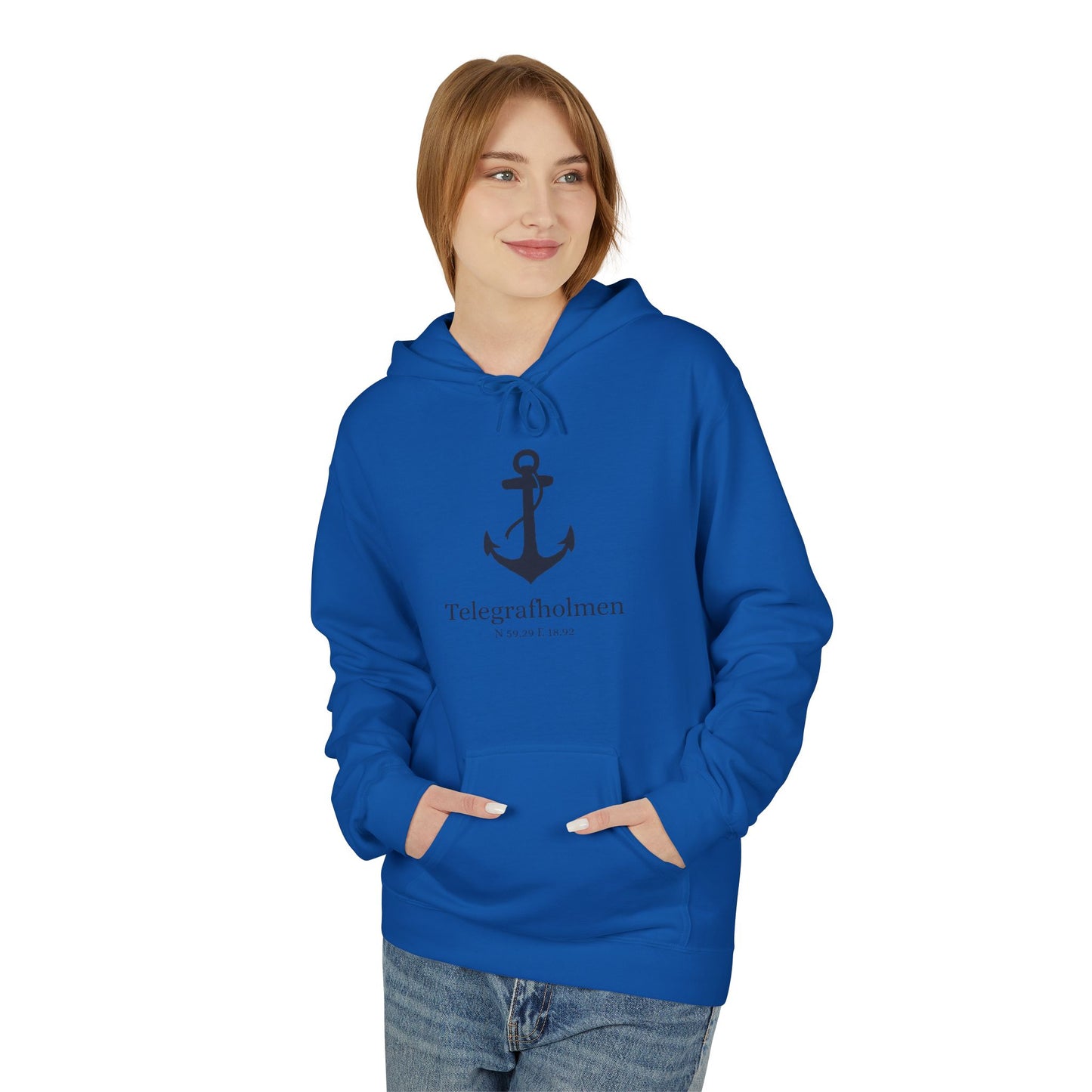 Telegrafholmen ankar hoodie (unisex)