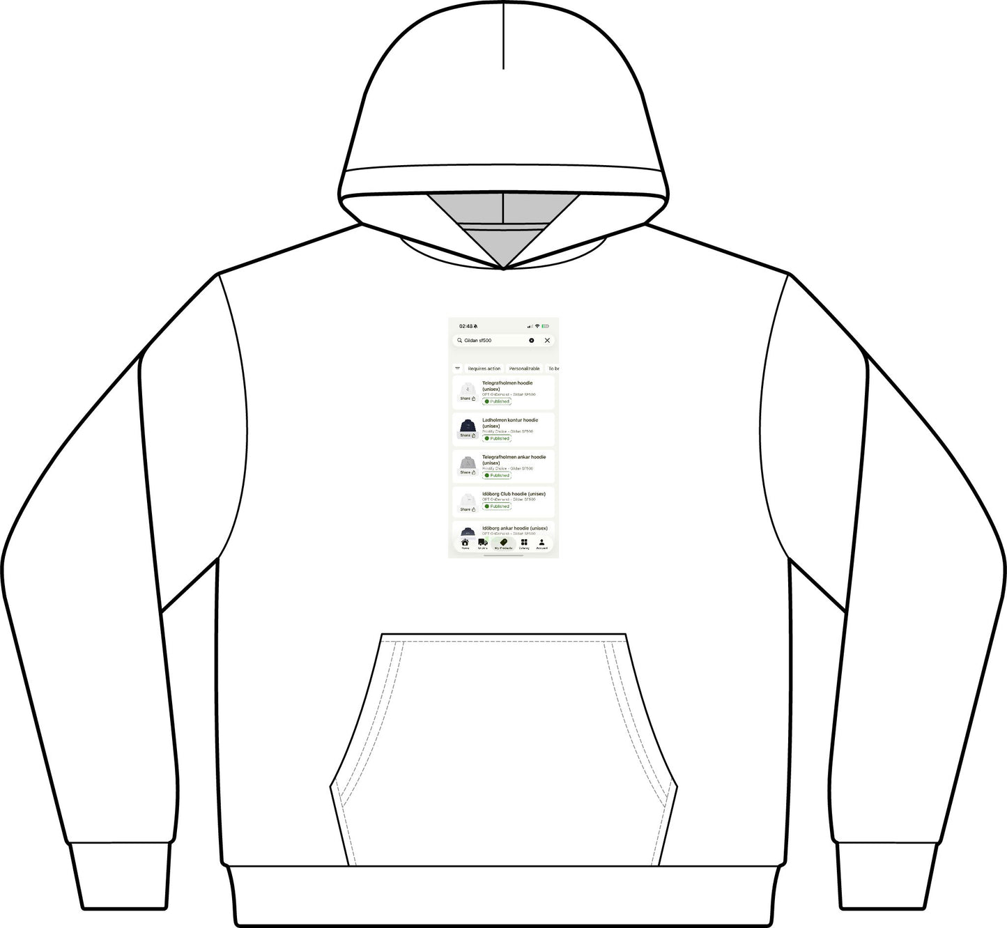 Men's Cotton Polyester Hoodie