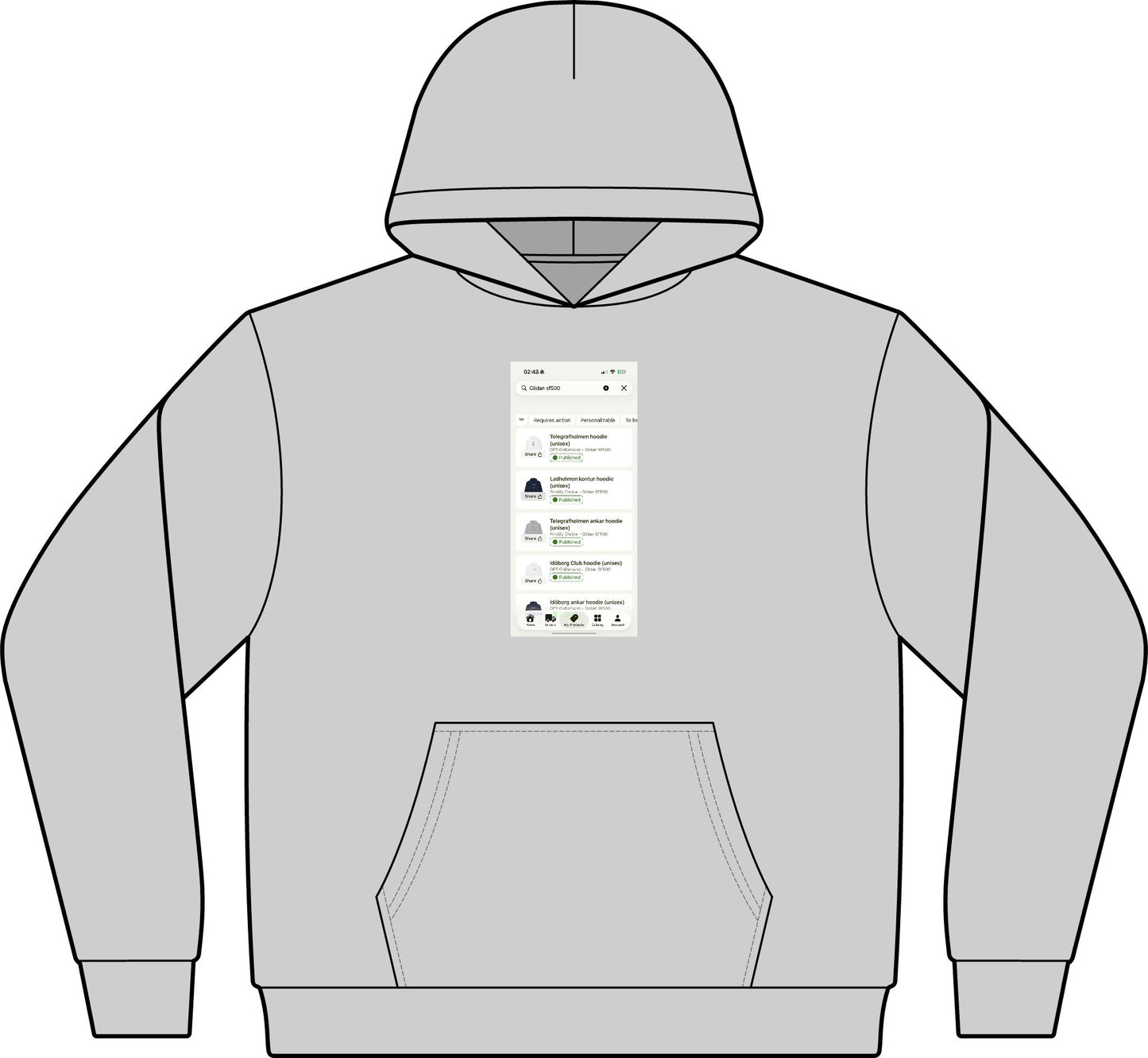 Men's Cotton Polyester Hoodie