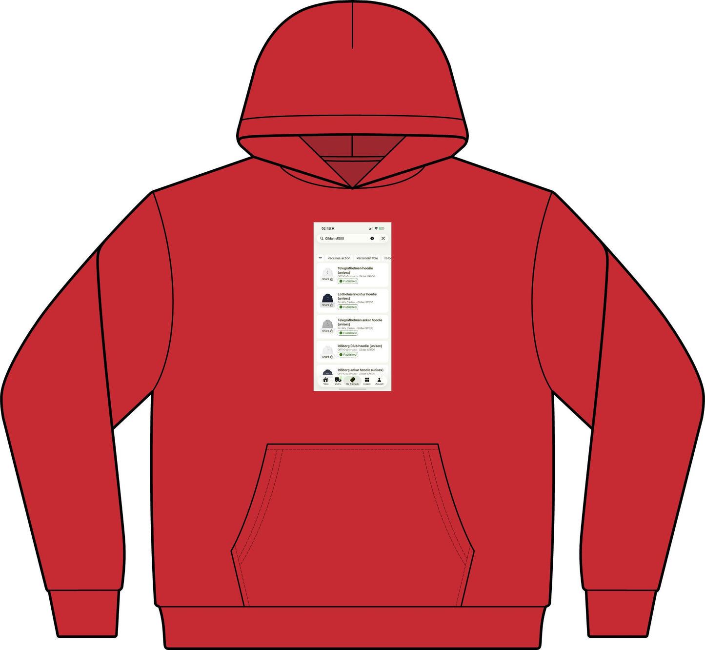 Men's Cotton Polyester Hoodie