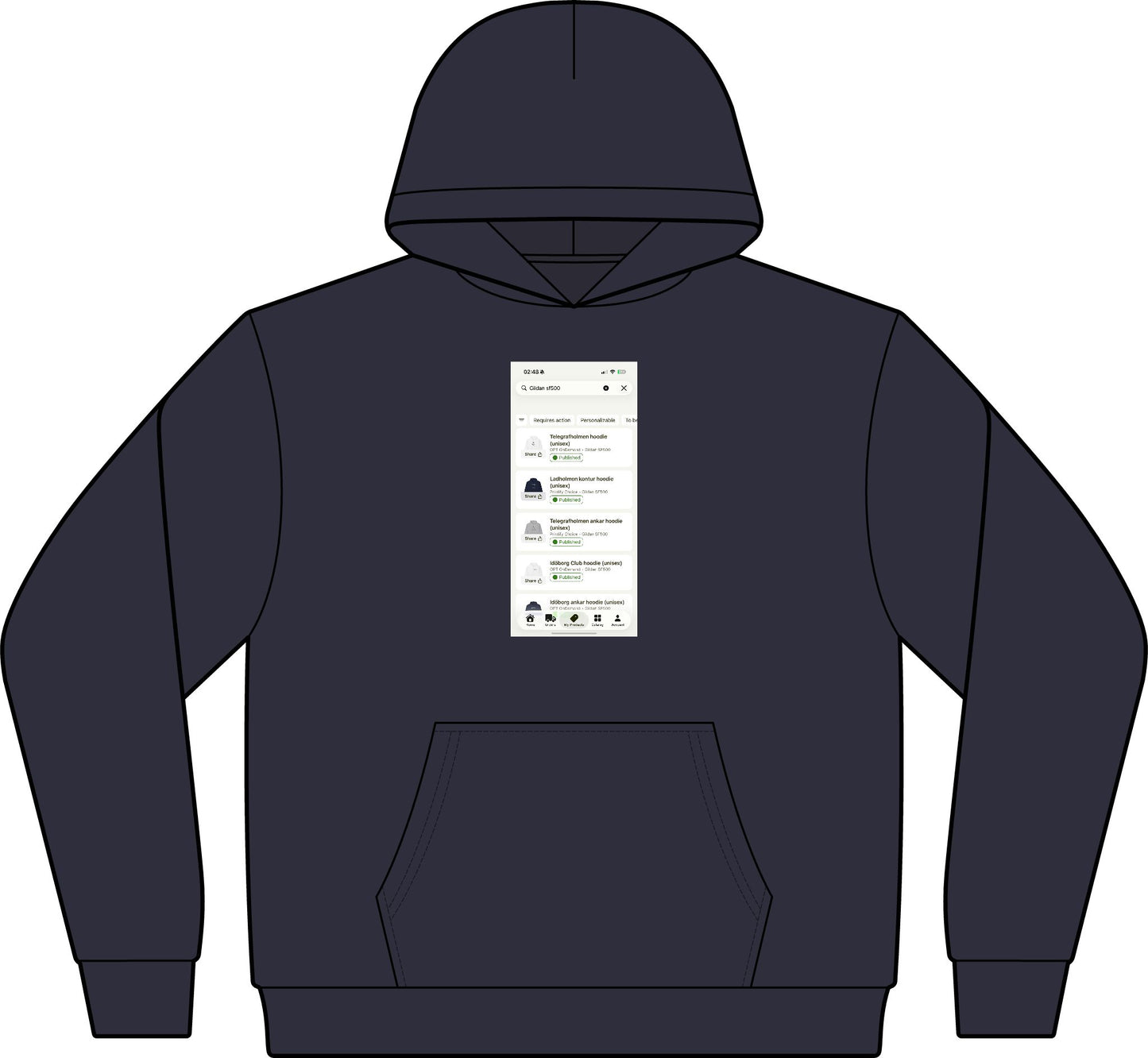 Men's Cotton Polyester Hoodie