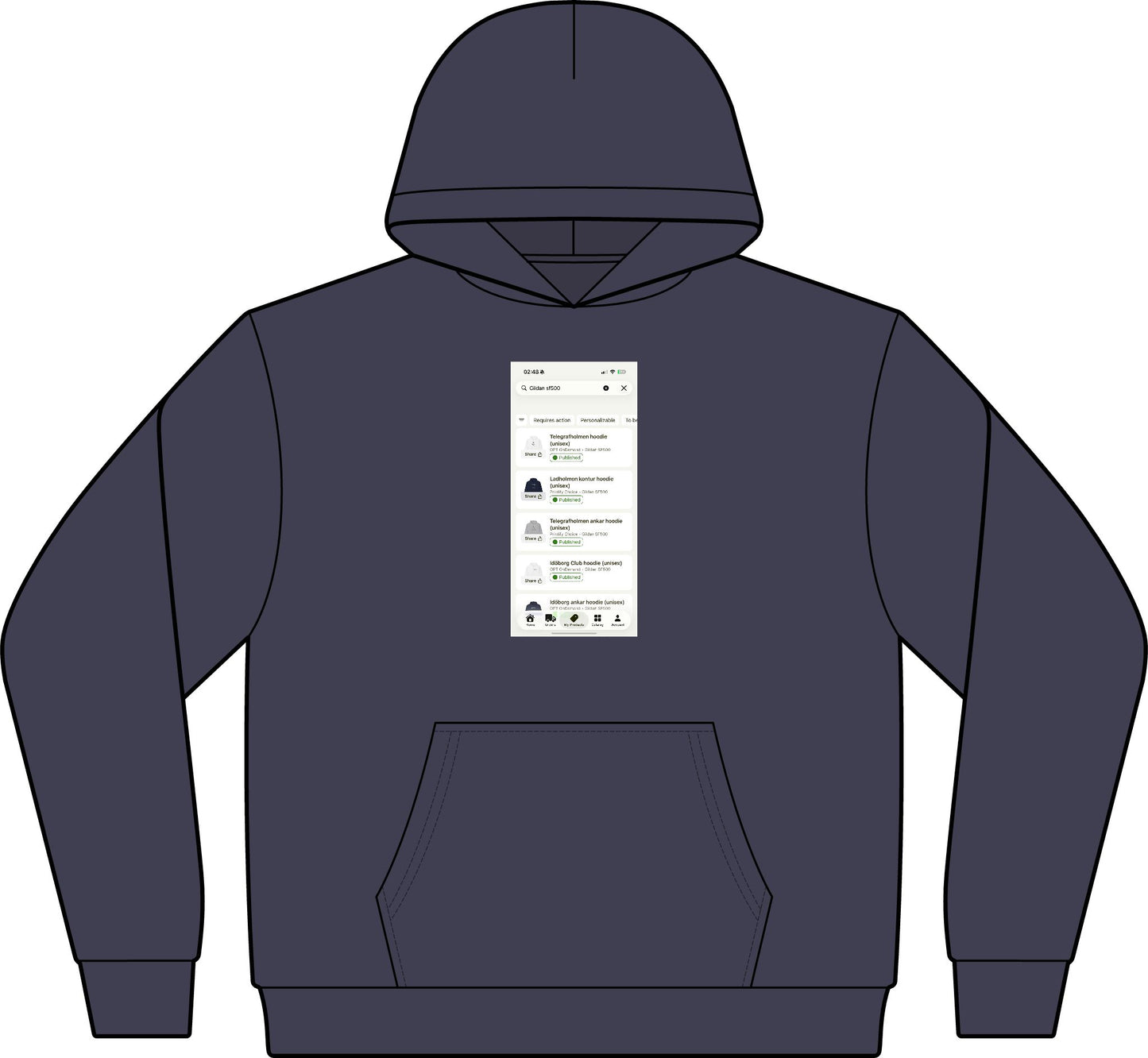 Men's Cotton Polyester Hoodie