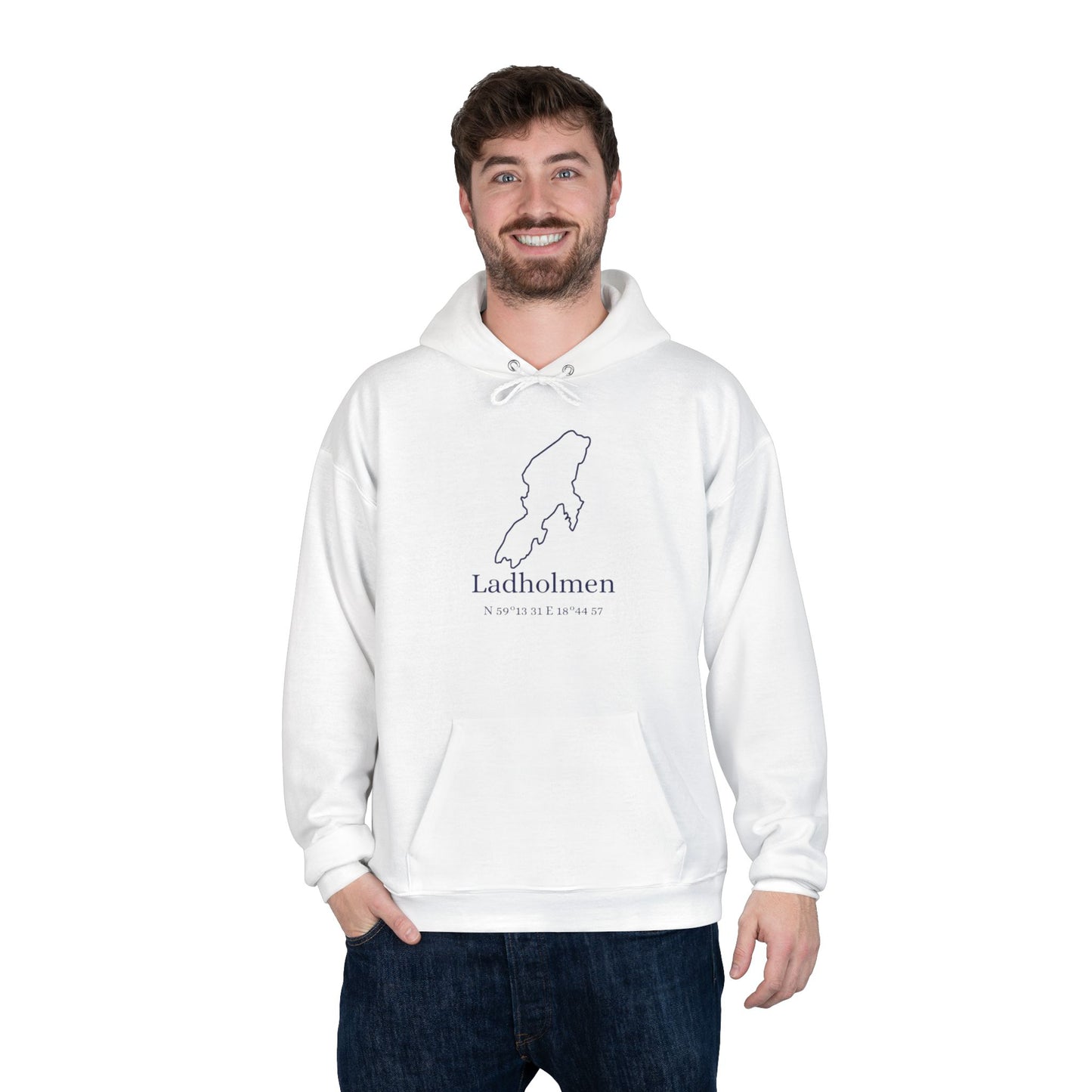 Ladholmen kontur hoodie (unisex)