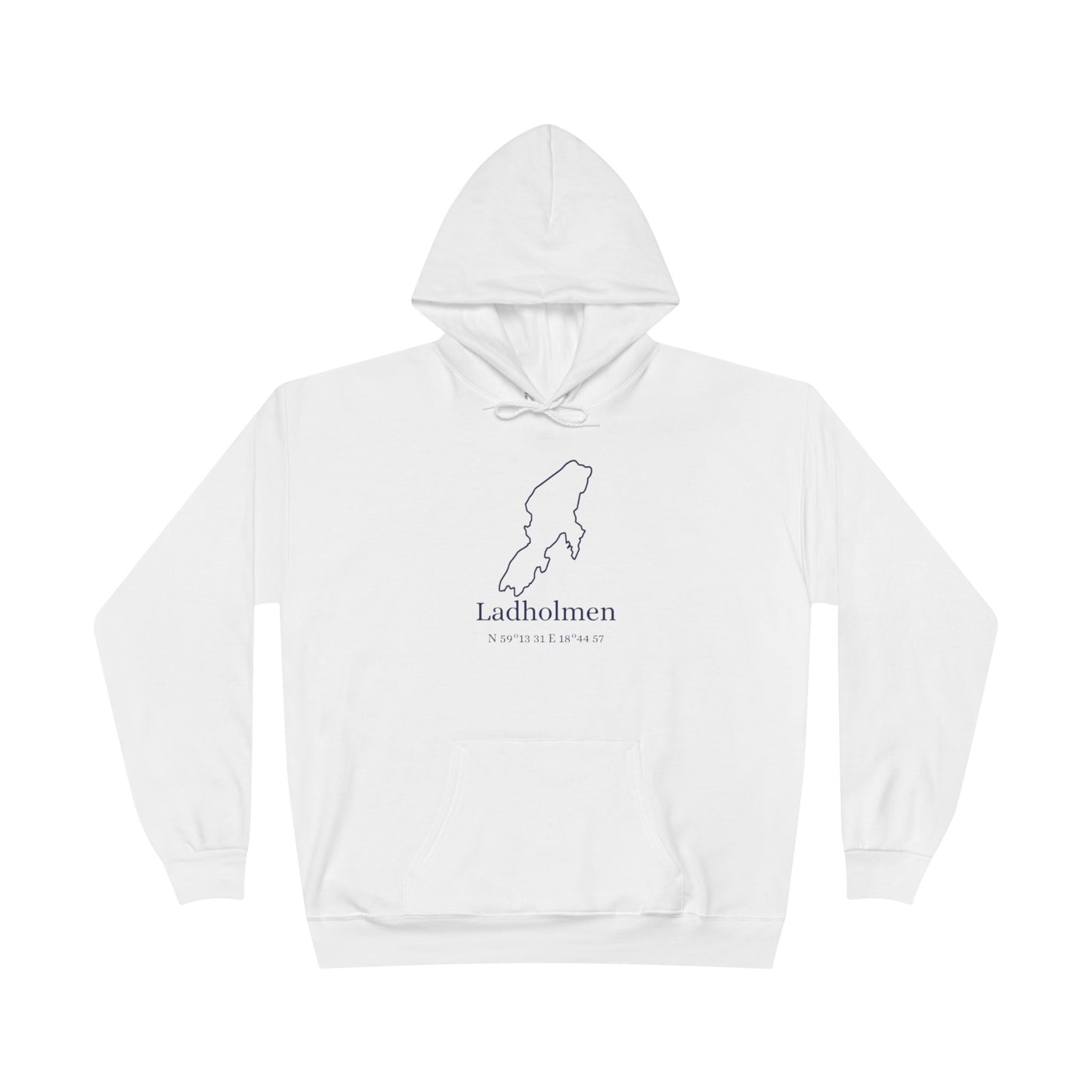 Ladholmen kontur hoodie (unisex)