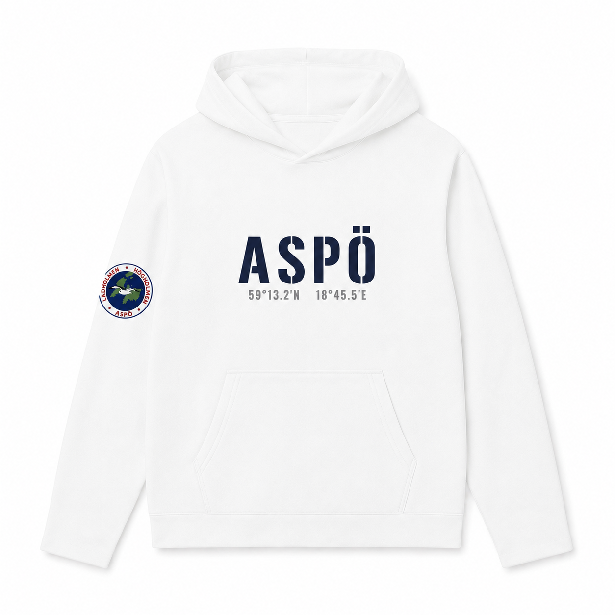 Aspö koordinat hoodie (unisex)